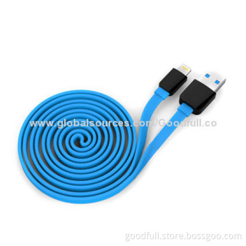 double color blue flat usb cable for i5 avi to usb tv cable
